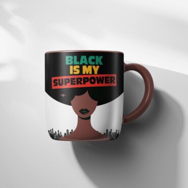 Black Superpower Mug